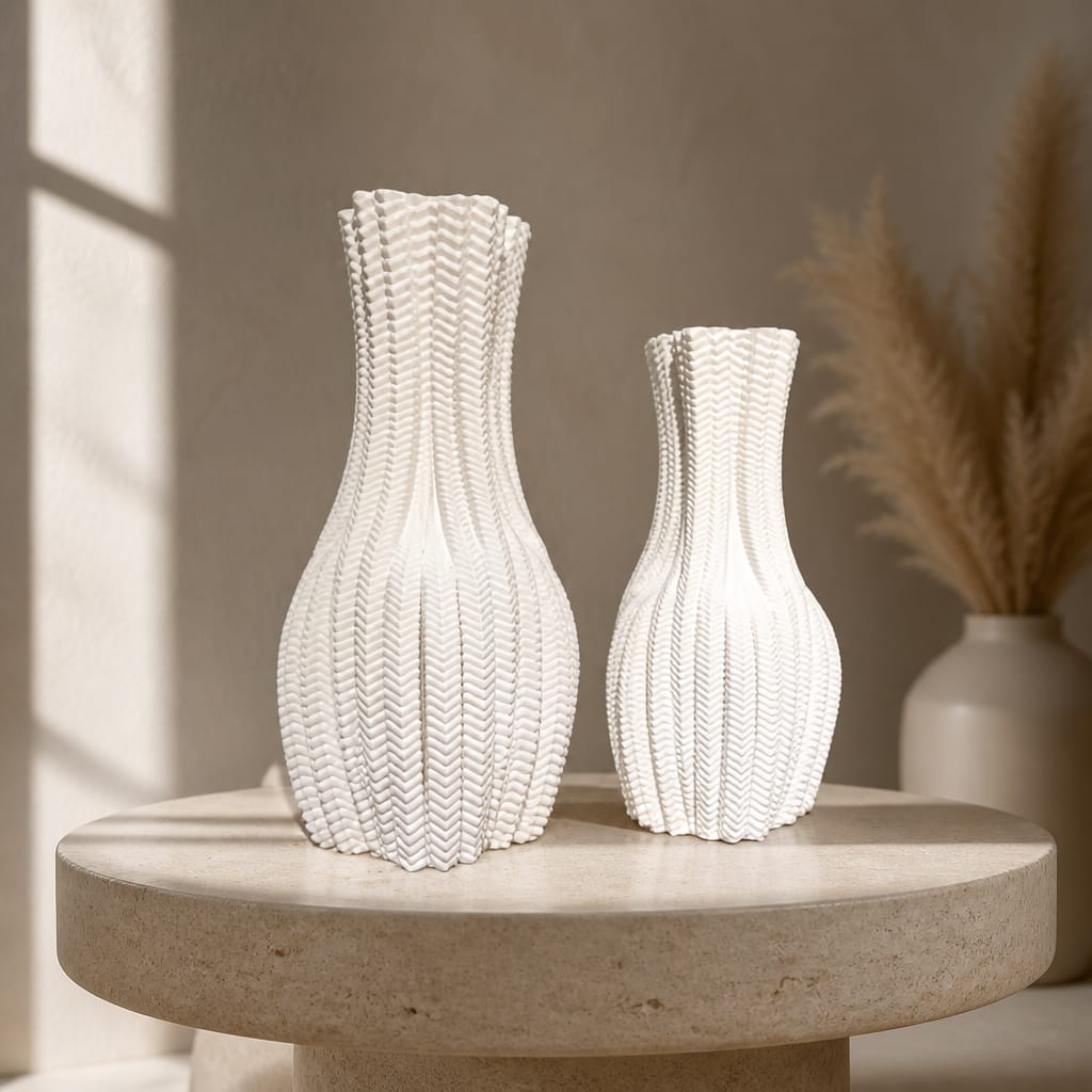 Dense Porcelain Ornament Set