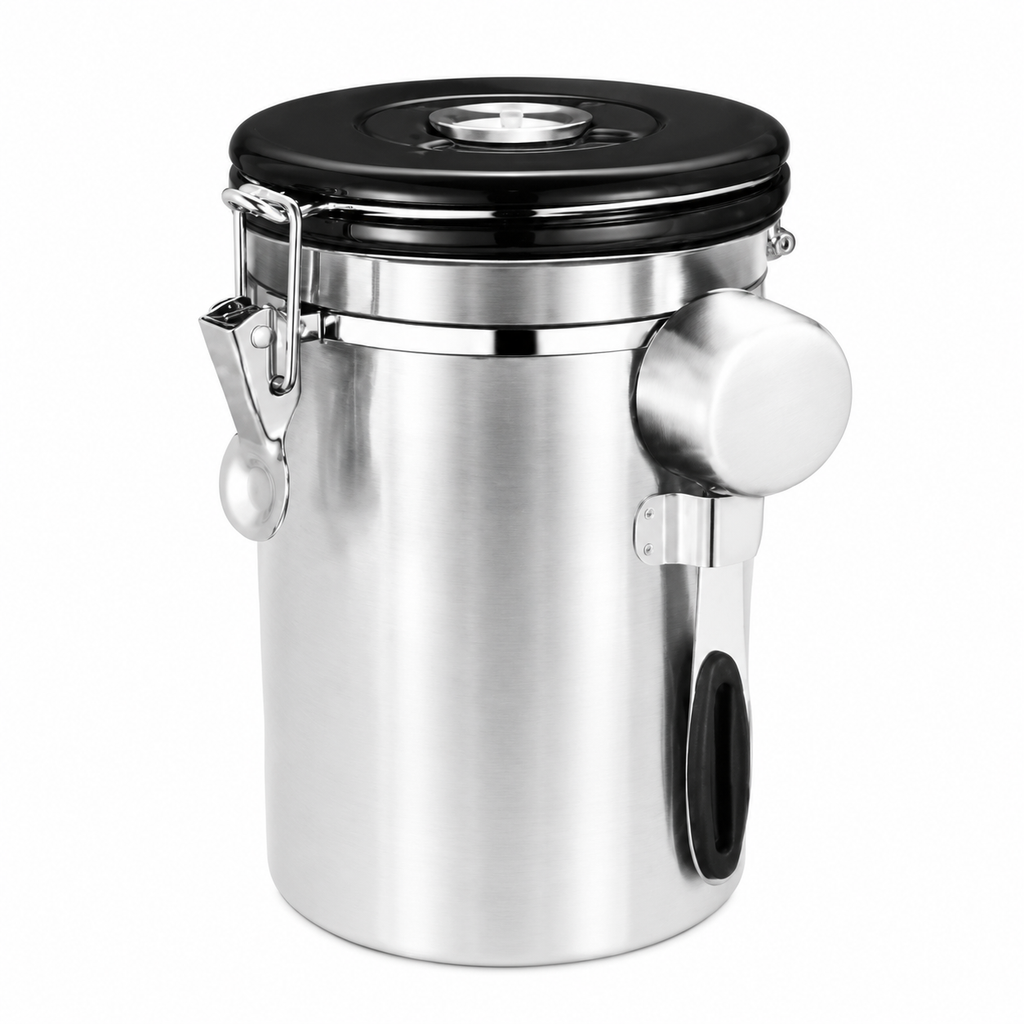 InstaCuppa Stainless Steel Coffee Canister