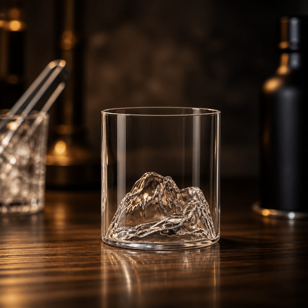 3D Mountain Borosilicate Espresso Cup
