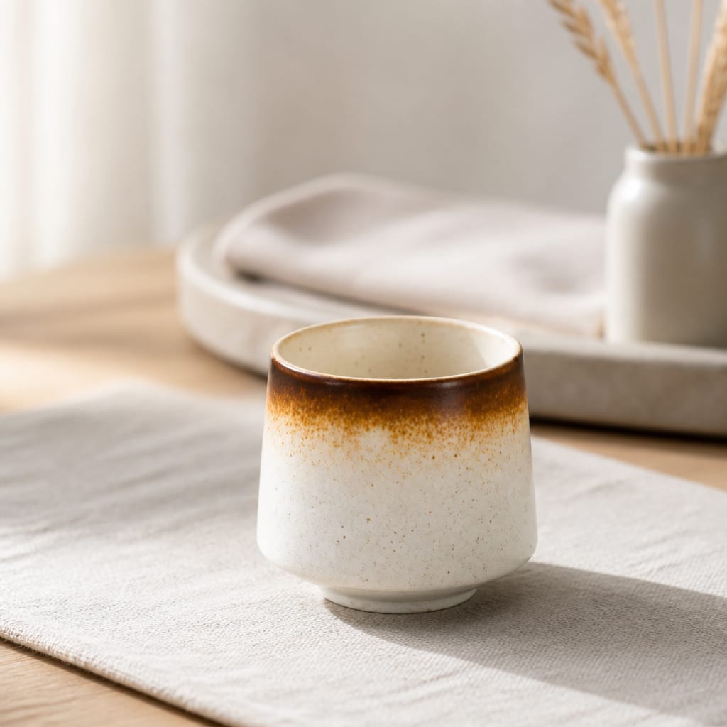 Handmade Vintage Ceramic Coffee Mug (175ml)