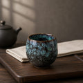 Abbracc Handleless Ceramic Tea Cup Blue (90ml)