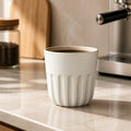 White Retro Ceramic Espresso Mug (200ml)