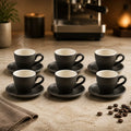 Noir Stoneware Espresso Cup Set (12pcs)