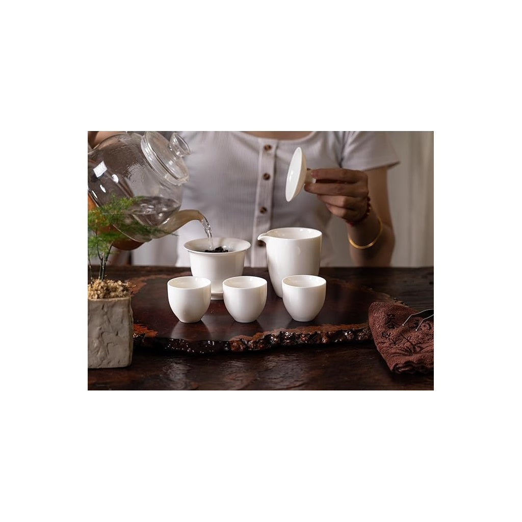 White Porcelain Kung Fu Tea Set