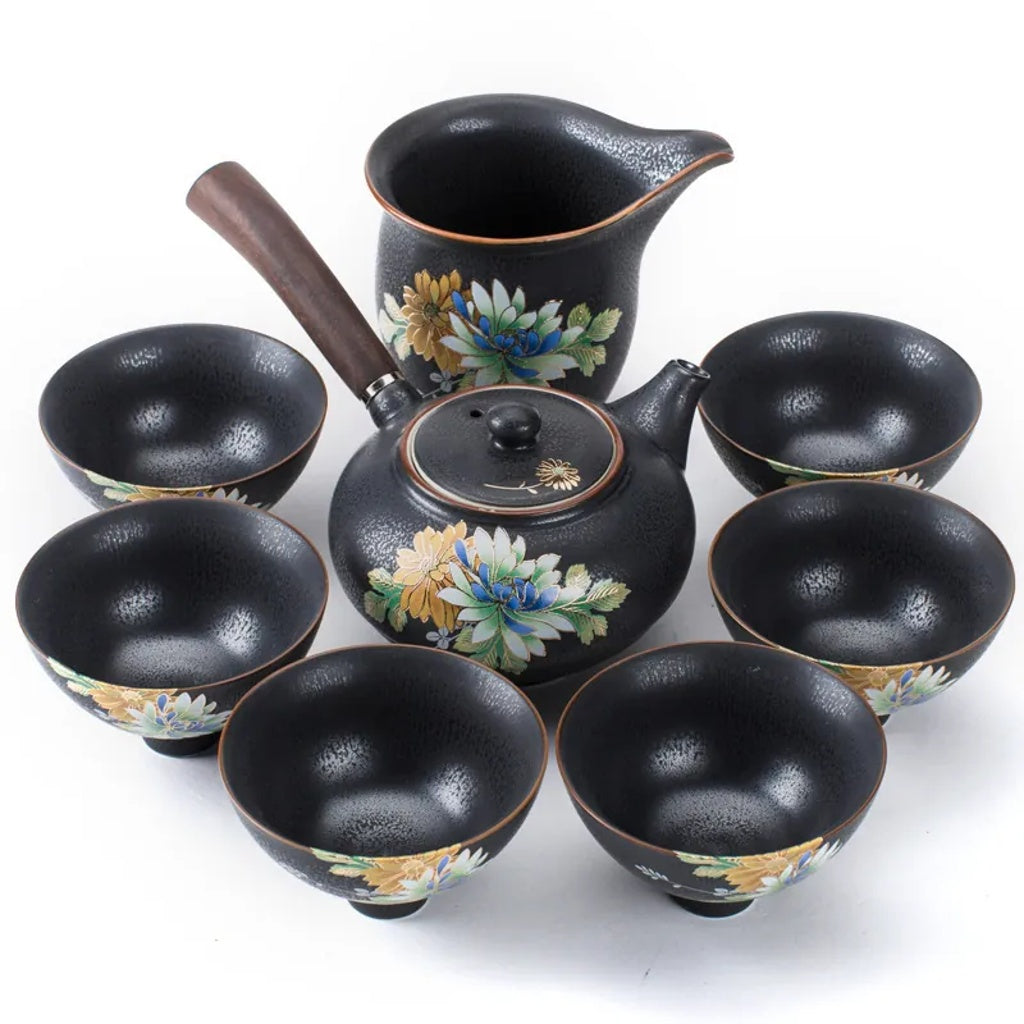 Ebony Matte Tea Set