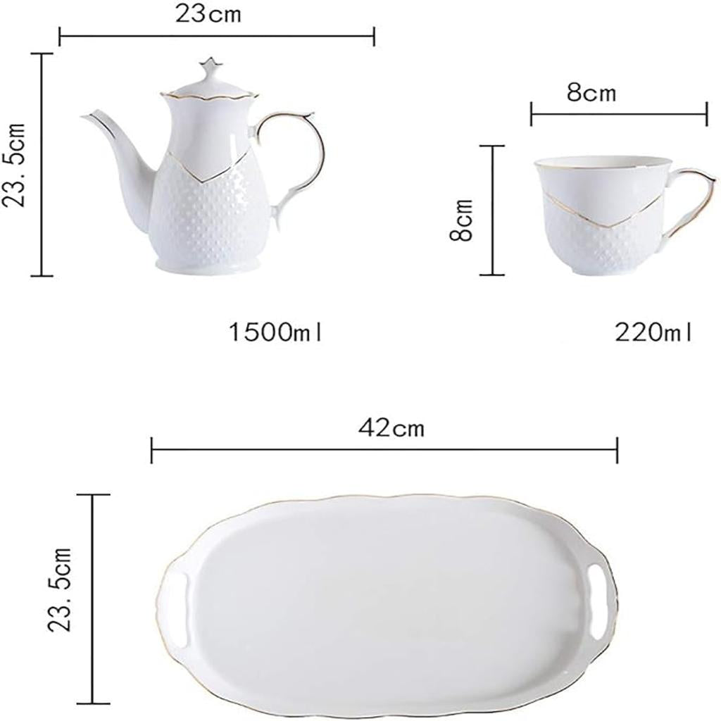 White Porcelain Tea Set