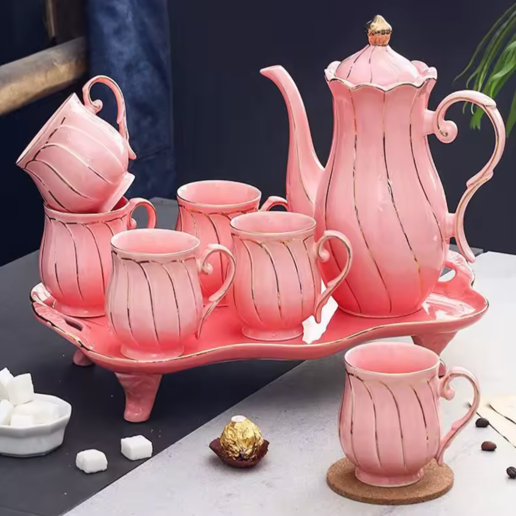 Blush Pink Tea Set