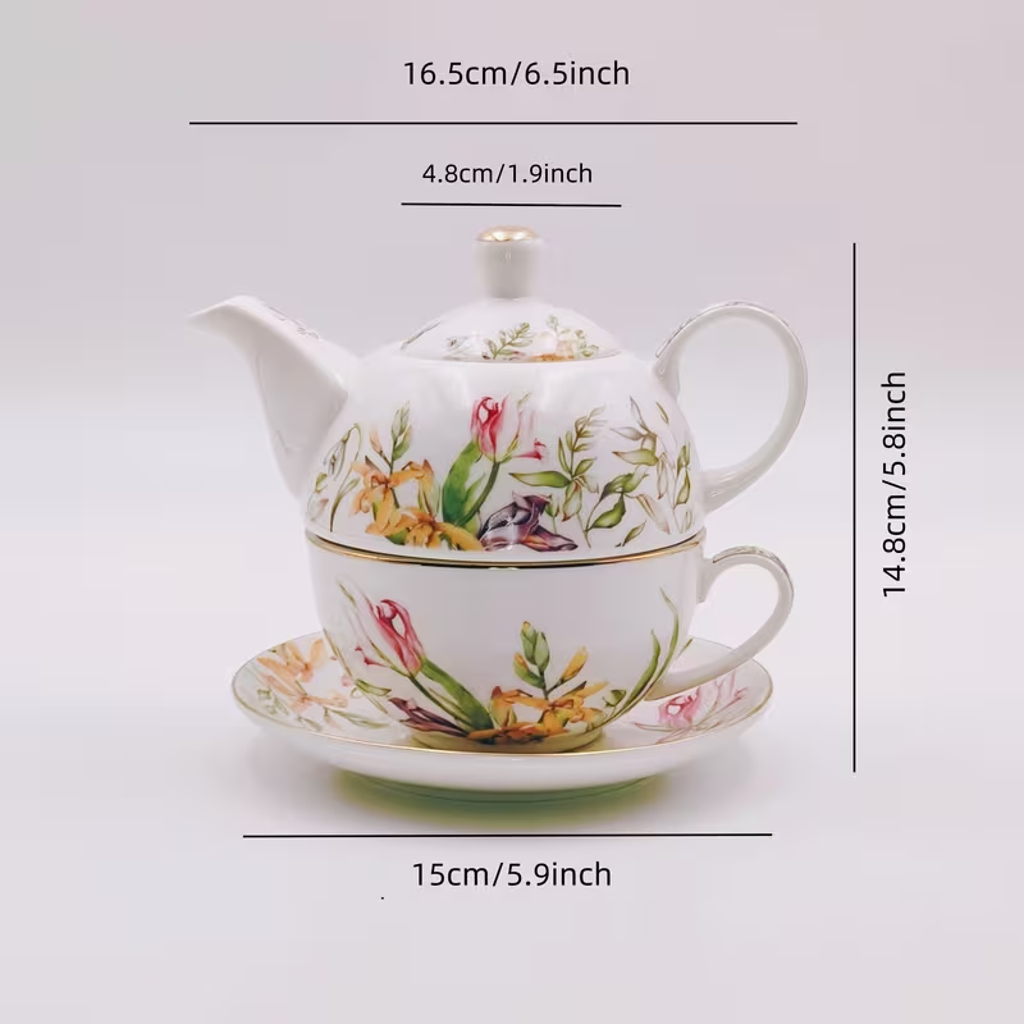 Floral Tea for One Set