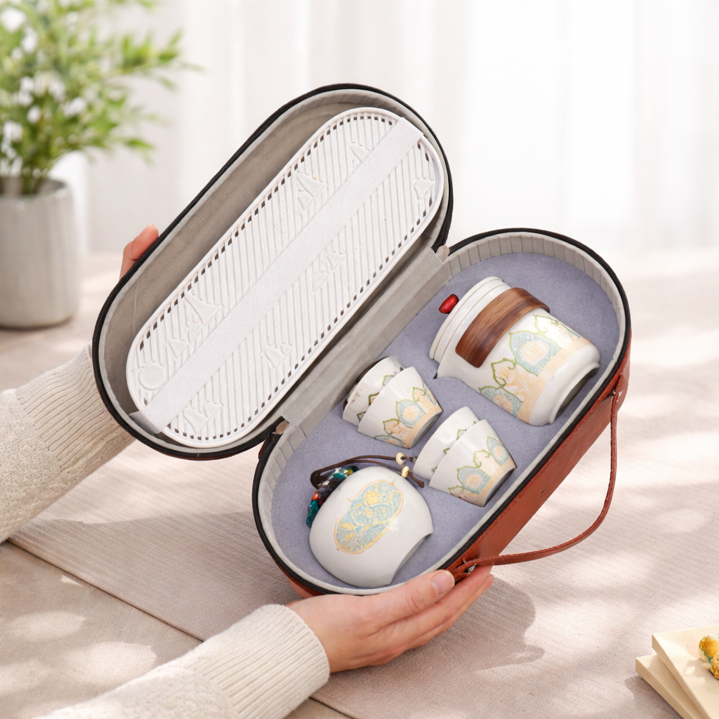 Portable Ceramic Tea Set Travel Edition