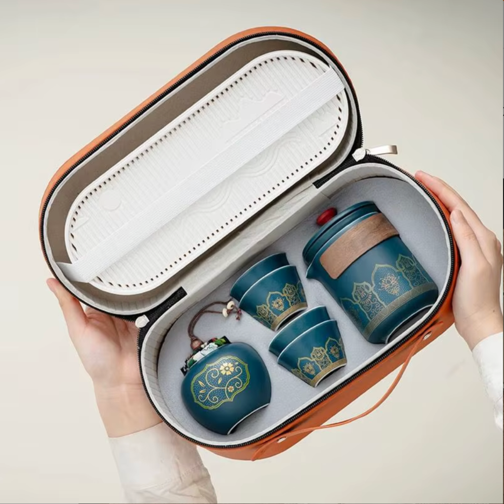 Portable Ceramic Tea Set Travel Edition
