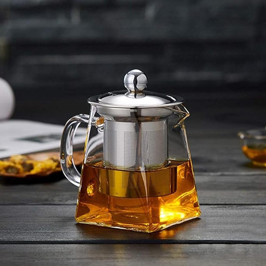 Amber Brew Glass Infuser Teapot