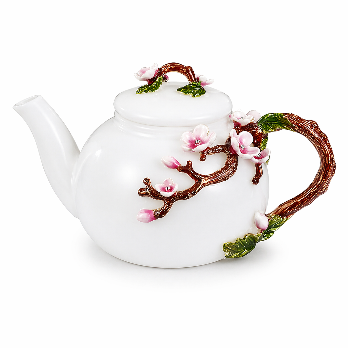 Blossom Elegance Porcelain Teapot