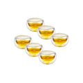 Mini Zen Double Wall Glass Teacup Set (6 PCS)