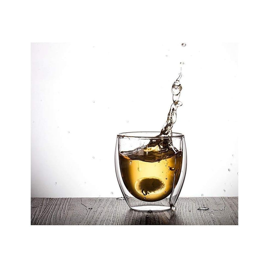 Clear Core Double Wall Glass Cup