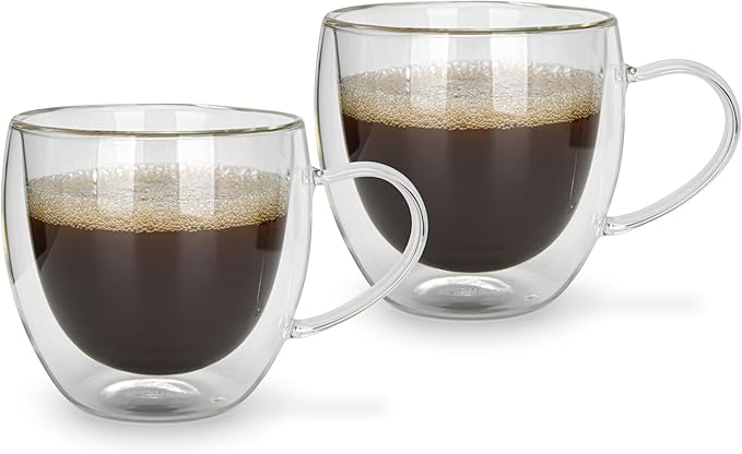 Thermo Clear Double Wall Glass Mug (1 piece)