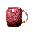 Crimson Ember Retro Glazed Ceramic Mug