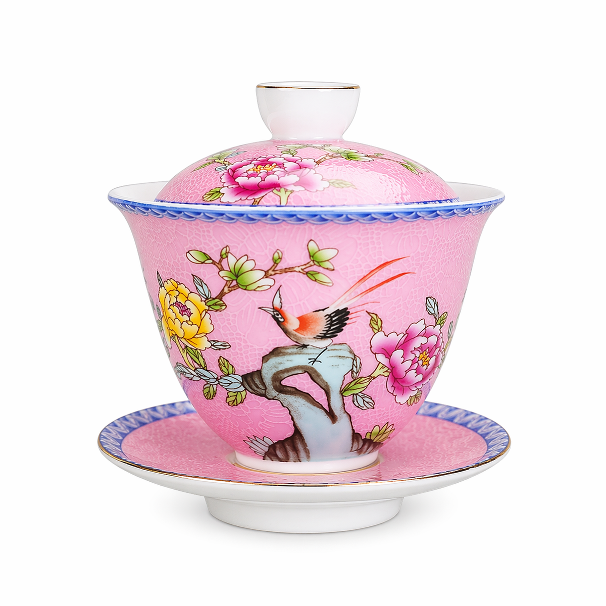 Bloom  Painted Ceramic Gaiwan