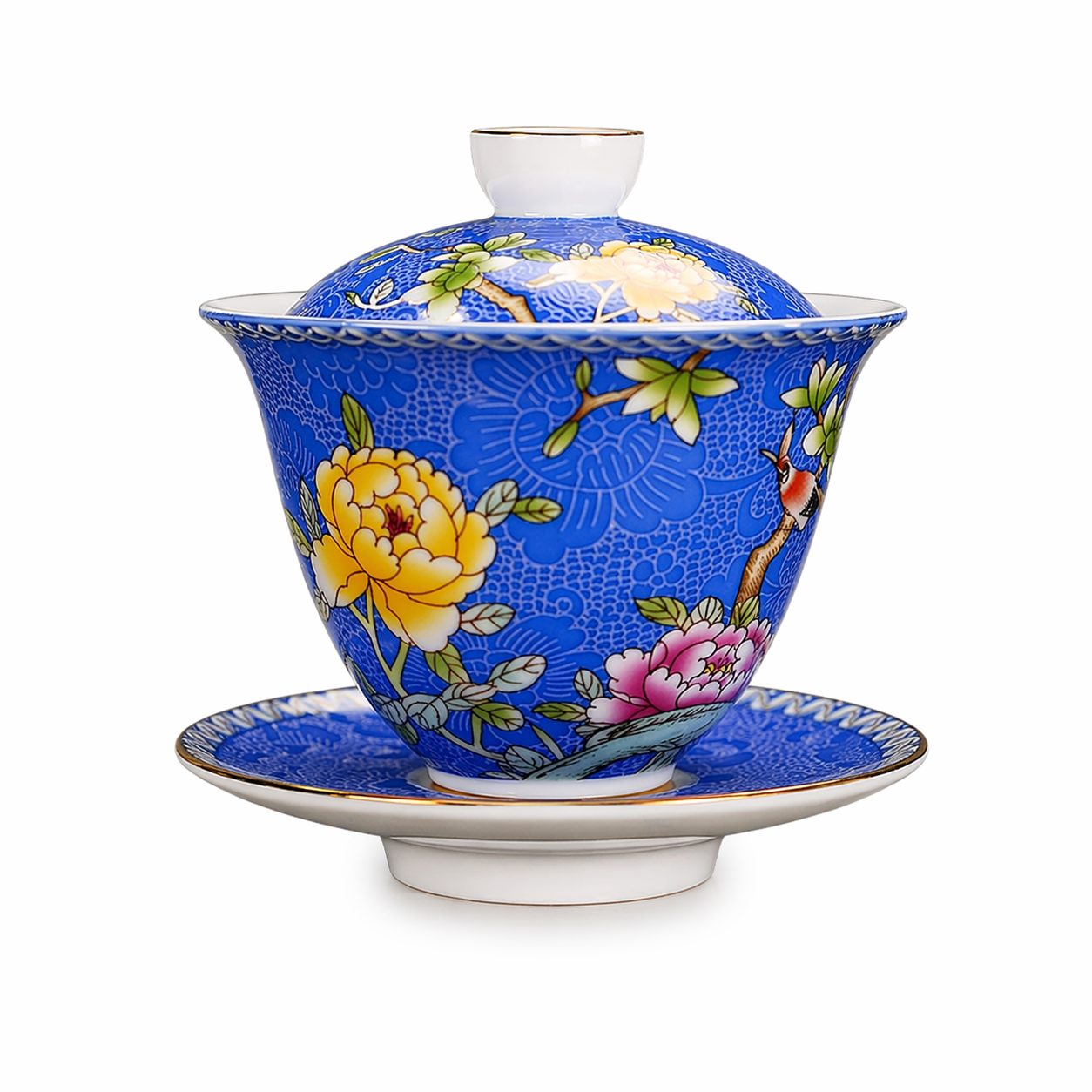 Bloom  Painted Ceramic Gaiwan