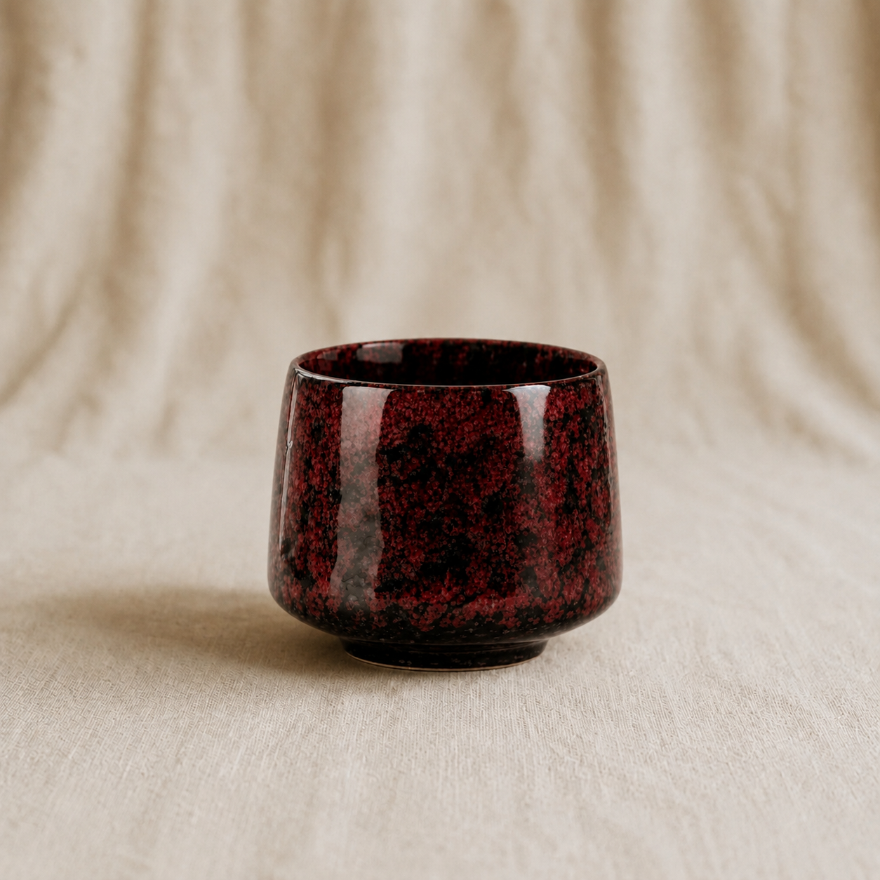 Red Japandi Ceramic Espresso Cup