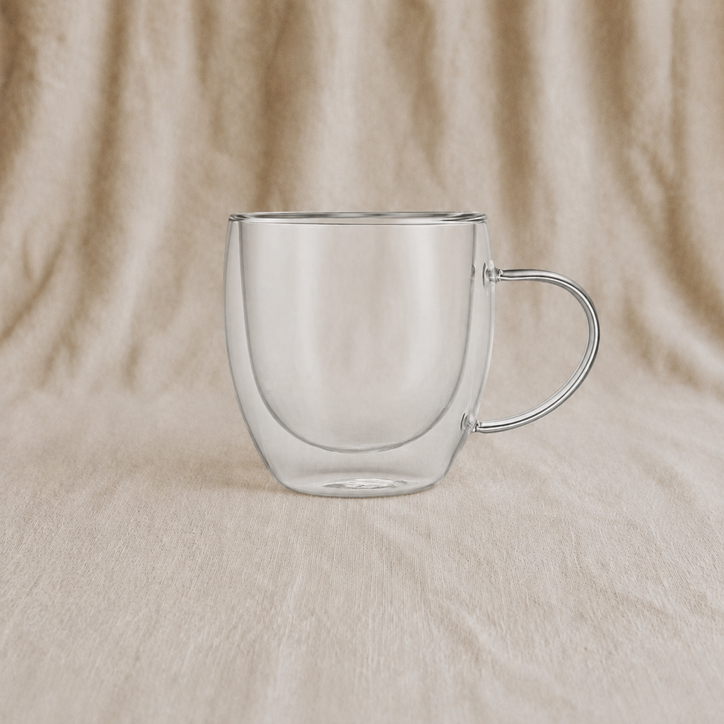 Thermo Clear Double Wall Glass Mug (1 piece)