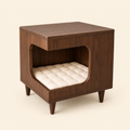 Modern Wooden Pet House Side Table with Cushion Small