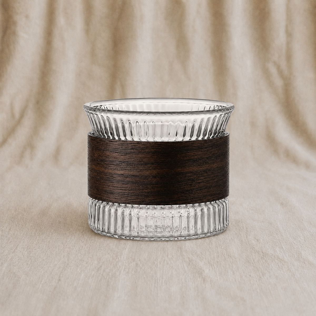 Vertical Stripe Borosilicate Espresso Cup