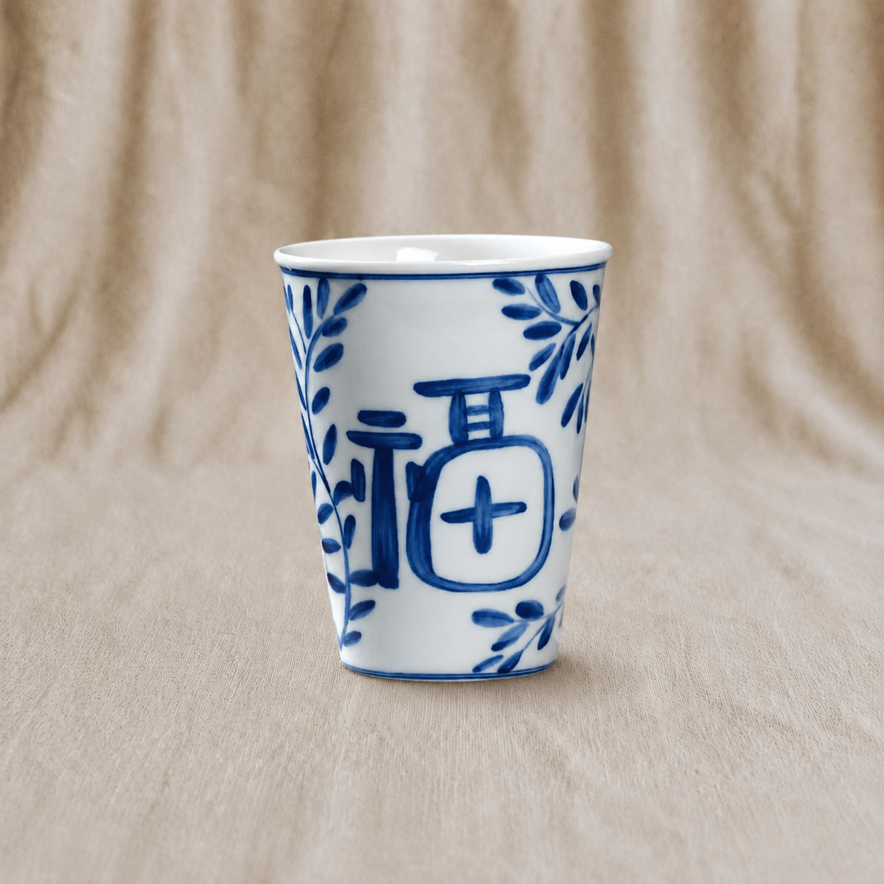 Well being Porcelain Cup