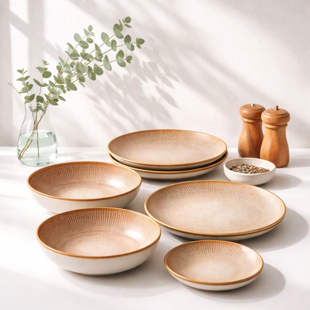 Shangri-La Earthstone Dining Set For Two (8 Pieces)