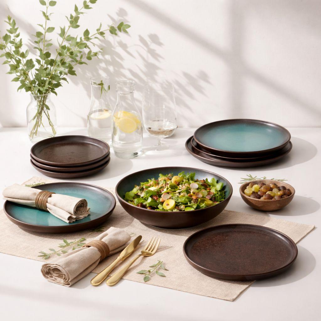 Iris Azure Mesa Dining Set for two (12 Pieces)