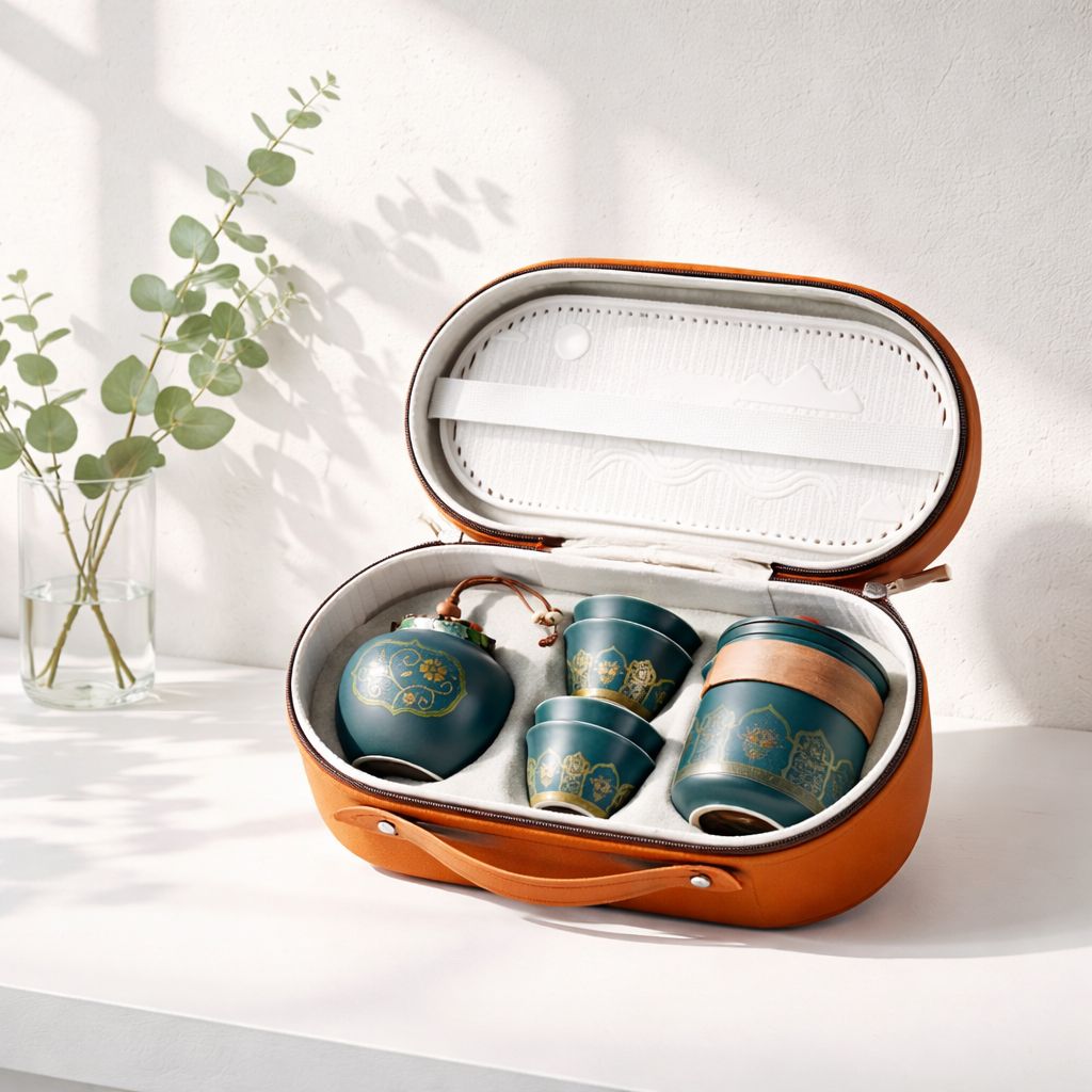 Portable Ceramic Tea Set Travel Edition