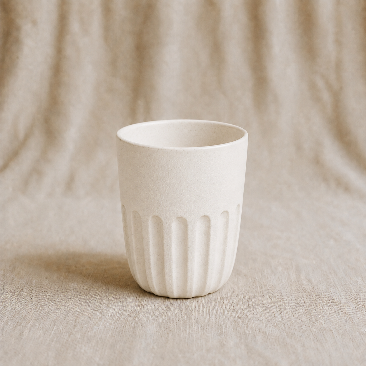 White Retro Ceramic Espresso Mug