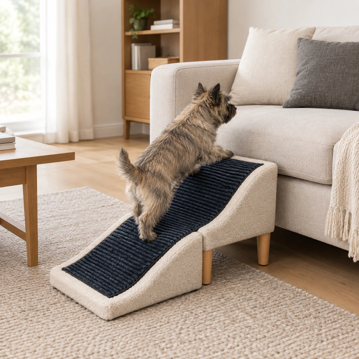 FlipStep Convertible Pet Ramp & Pouf