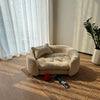 CozyCloud Plush Pet Sofa Bed