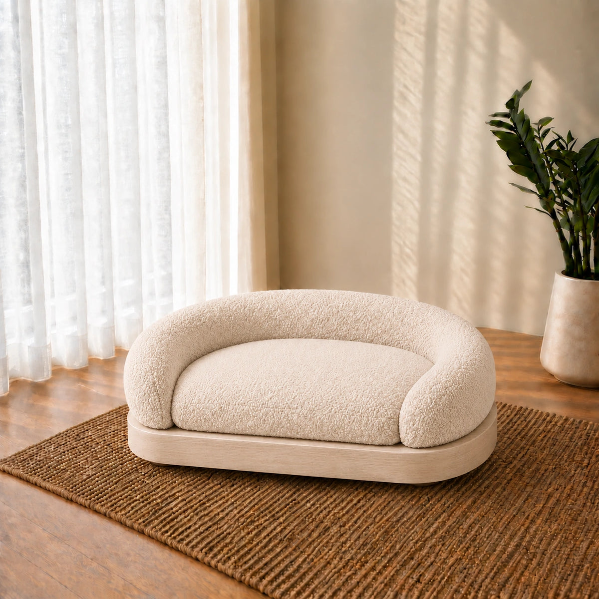 CozyNest Plush Pet Sofa Bed