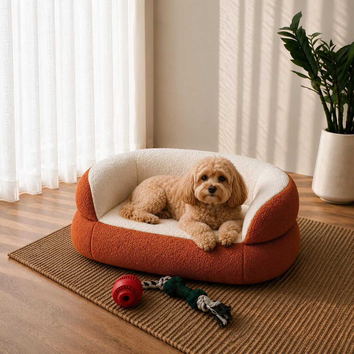 CloudNest Plush Pet Sofa