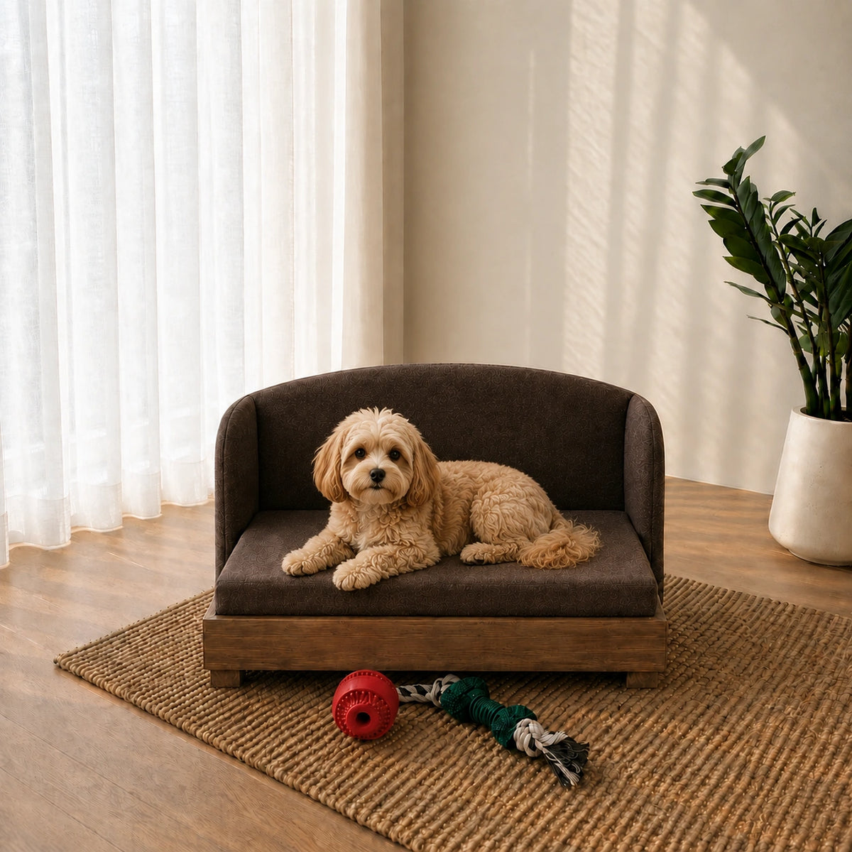 Modern Wooden Sofa Pet Bed