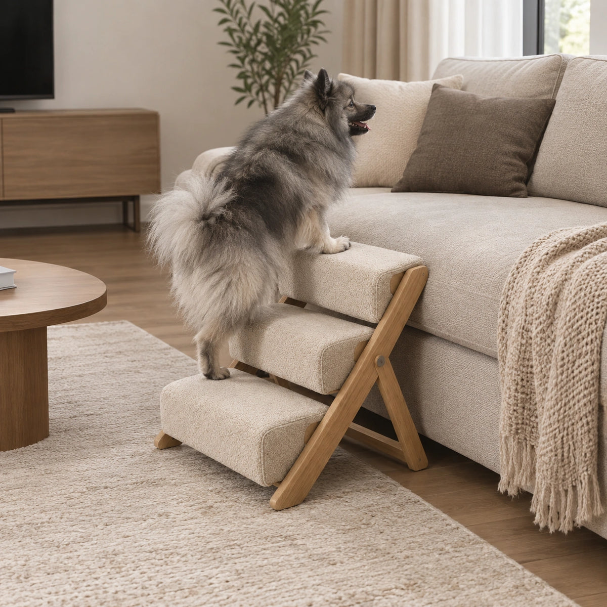 FoldStep Wooden Pet Stairs