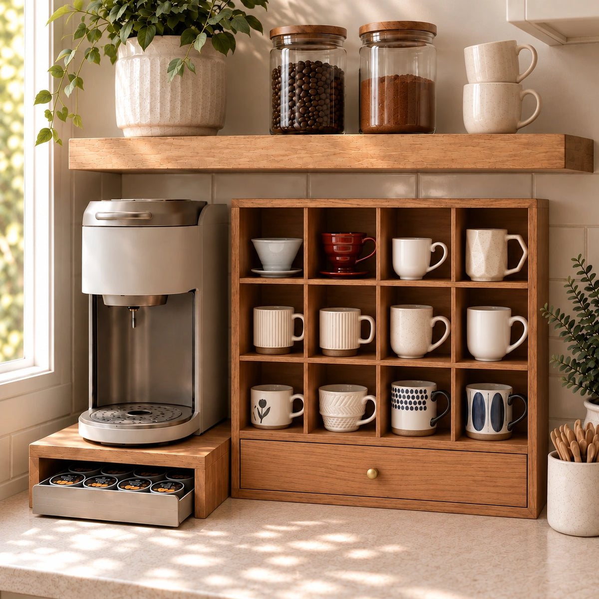 The Brew & Store Shelf